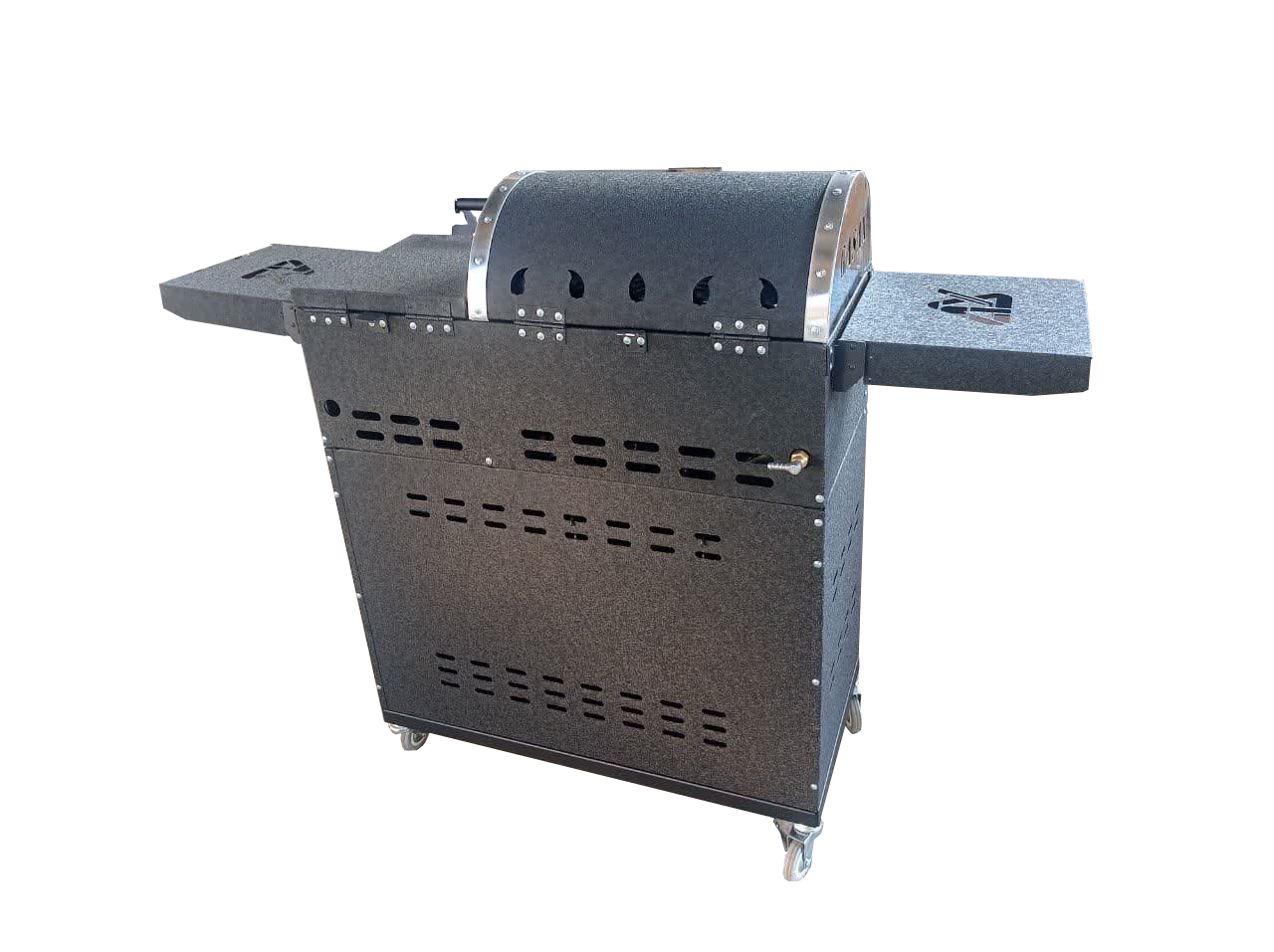 باربیکیو گازی زغالی با پلوپز و ترمومتر گازاکس PLUS مدل 8040 کابینتی کد2100140006